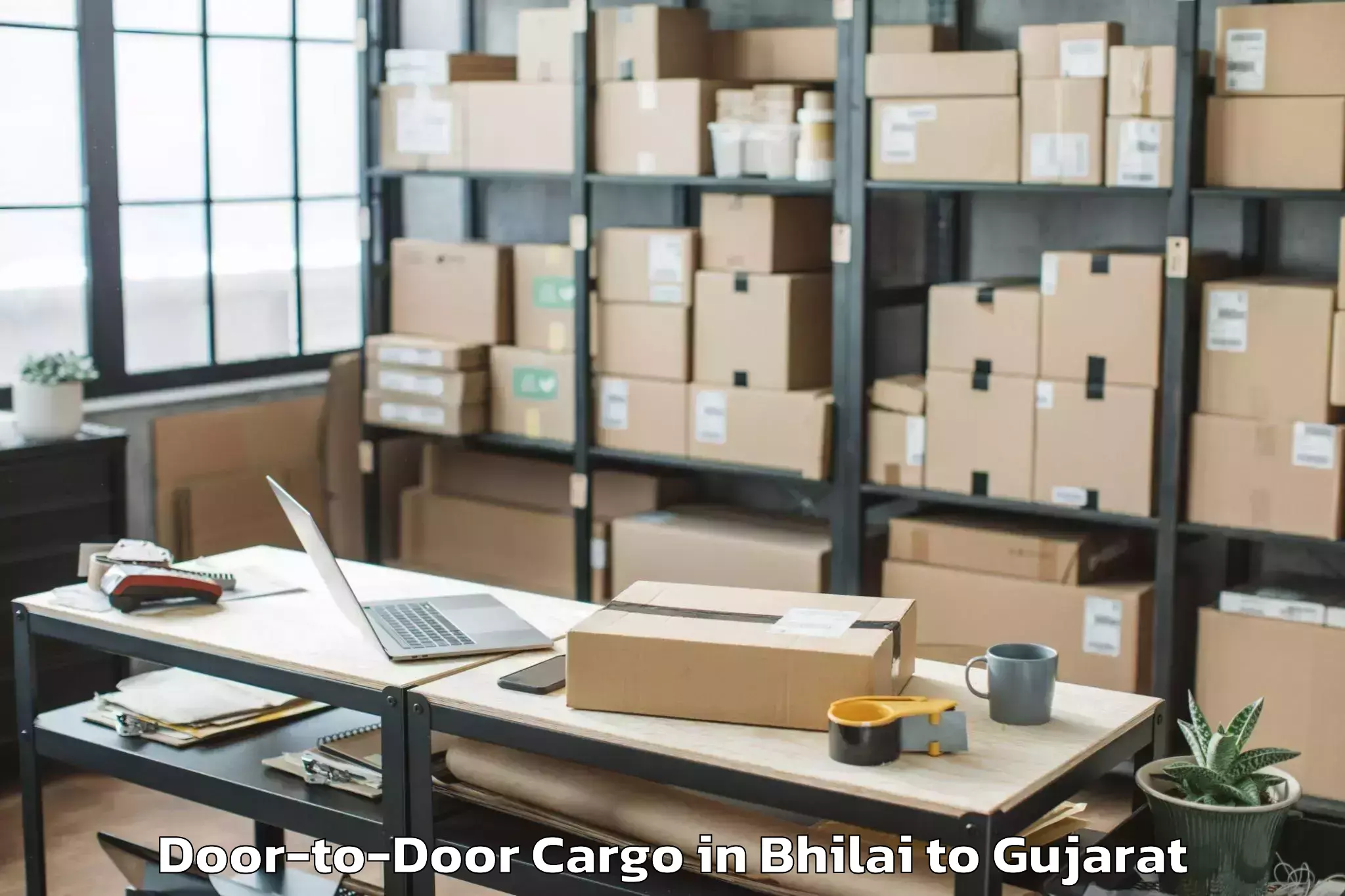 Hassle-Free Bhilai to Gandhinagar Door To Door Cargo